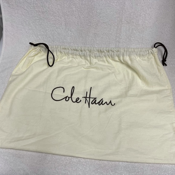 Cole Haan Genuine Leather Handbag Shoulder Bag - Peach/Light Orange - Picture 12 of 12